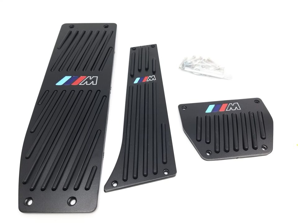 BMW 1-3 SERİSİ PEDAL SETİ - OTOMATİK VİTES - M LOGOLU - SİYAH E34.E36.E39..E60.E46.E87.E90 YAN SANAYİ