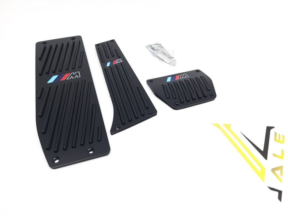 BMW 1-3 SERİSİ PEDAL SETİ - OTOMATİK VİTES - M LOGOLU - SİYAH E34.E36.E39..E60.E46.E87.E90 YAN SANAYİ