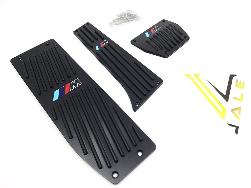 BMW 1-3 SERİSİ PEDAL SETİ - OTOMATİK VİTES - M LOGOLU - SİYAH E34.E36.E39..E60.E46.E87.E90 YAN SANAYİ