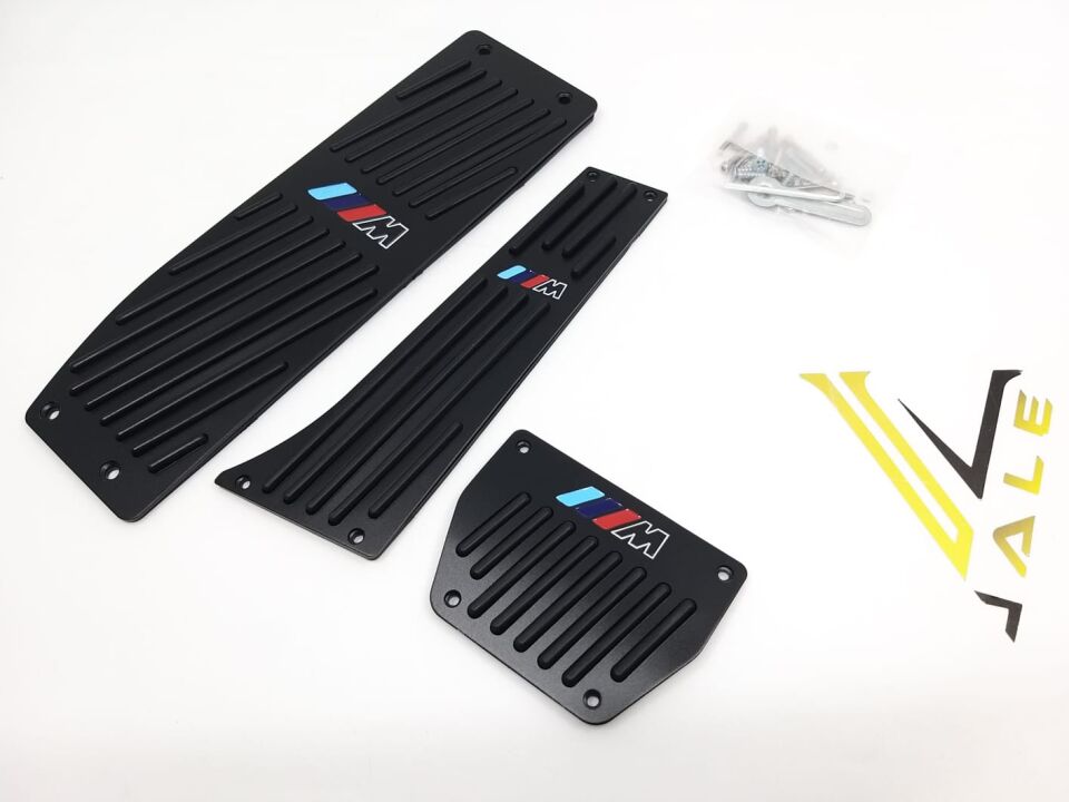 BMW 1-3 SERİSİ PEDAL SETİ - OTOMATİK VİTES - M LOGOLU - SİYAH E34.E36.E39..E60.E46.E87.E90 YAN SANAYİ