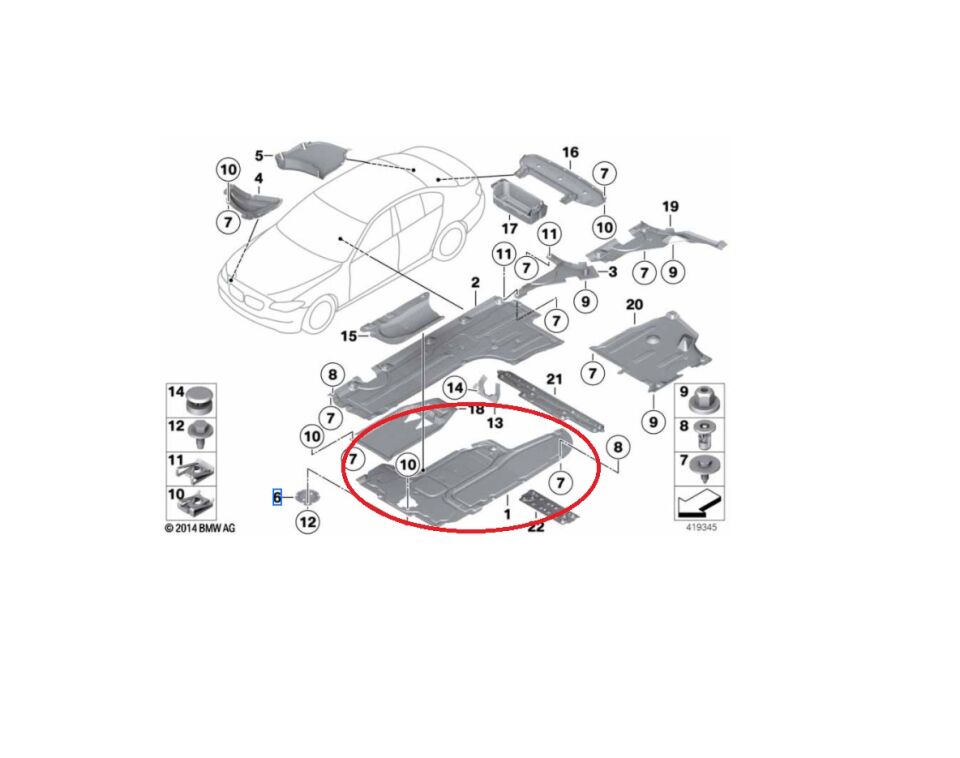 BMW 5 SERİSİ ŞANZUMAN ALT MUHAFAZA F10.F06 YAN SANAYİ
