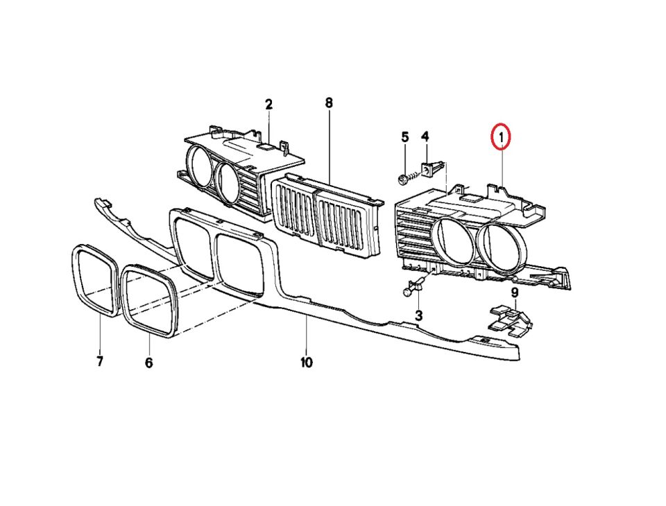 BMW 5 SERİSİ PANJUR - L - E34.E.M. YAN SANAYİ