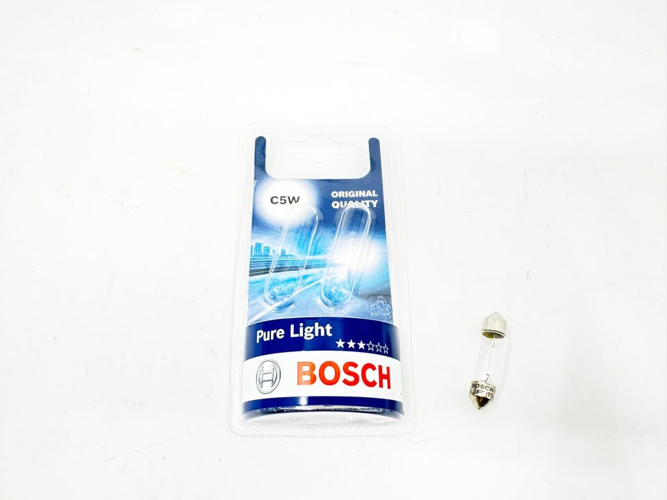 BMW 3-5 SERİSİ PLAKA AMPÜLÜ SOFİT 12V5W - PURE LIGHT - C5W E36.E46.E90.E39.F10 BOSCH