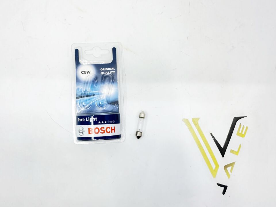 BMW 3-5 SERİSİ PLAKA AMPÜLÜ SOFİT 12V5W - PURE LIGHT - C5W E36.E46.E90.E39.F10 BOSCH
