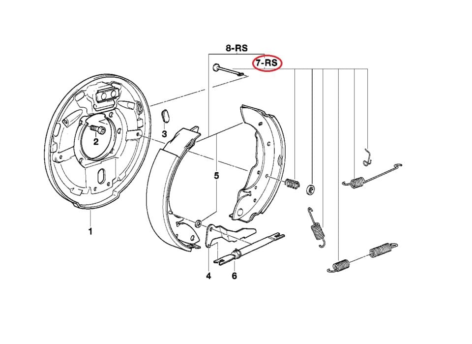 BMW 3 SERİSİ ARKA FREN KAMPANA YAY TAMİR TAKIMI E36 BOSCH