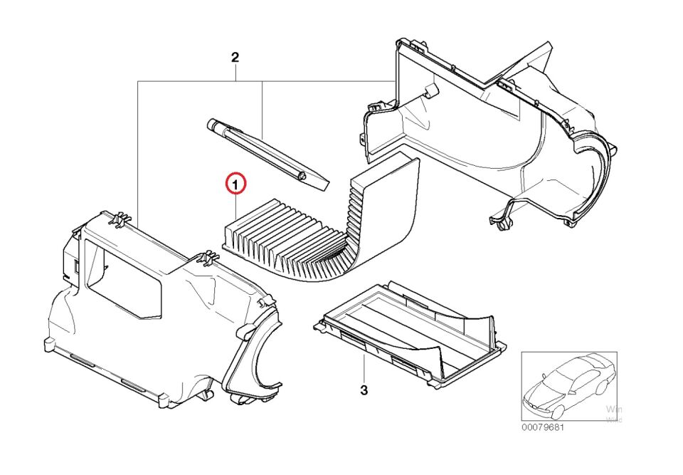 MİNİ KLİMA FİLTRESİ -KARBONLU - R50.R52.R53 YAN SANAYİ