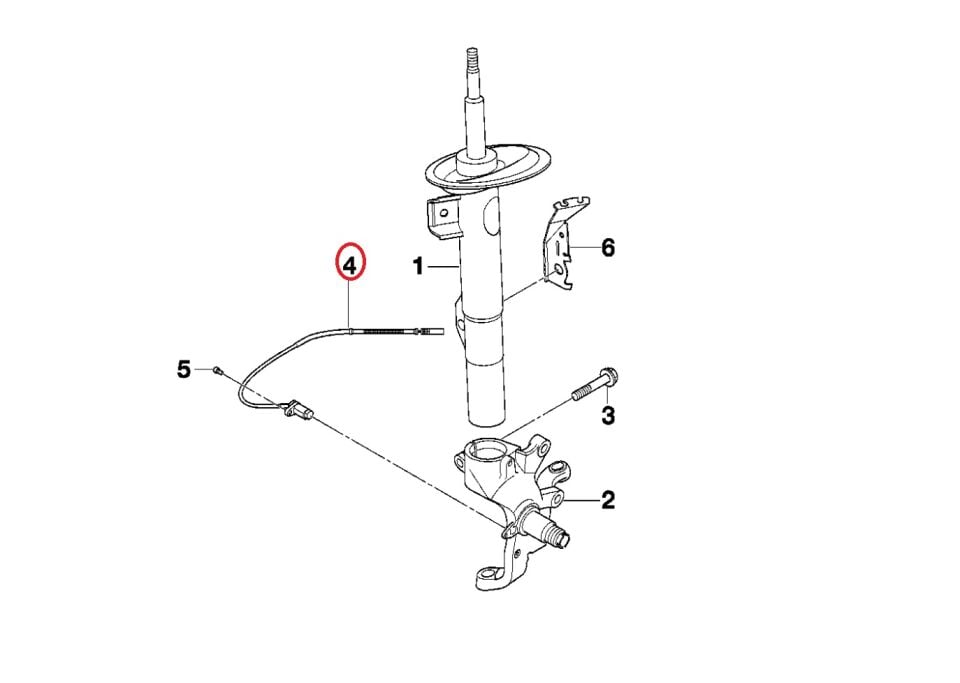 BMW 7 SERİSİ ÖN ABS SENSÖRÜ E38.09/98< YAN SANAYİ