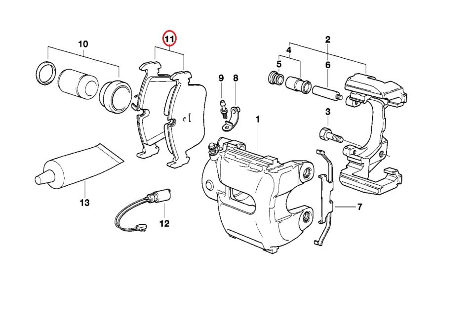 BMW 3 SERİSİ ÖN FREN BALATASI E46.E36.Z4.Z3 FERODO