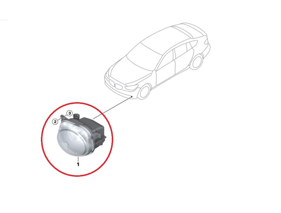 BMW 5 SERİSİ SİS FARI LED - L - F10.LCI YAN SANAYİ