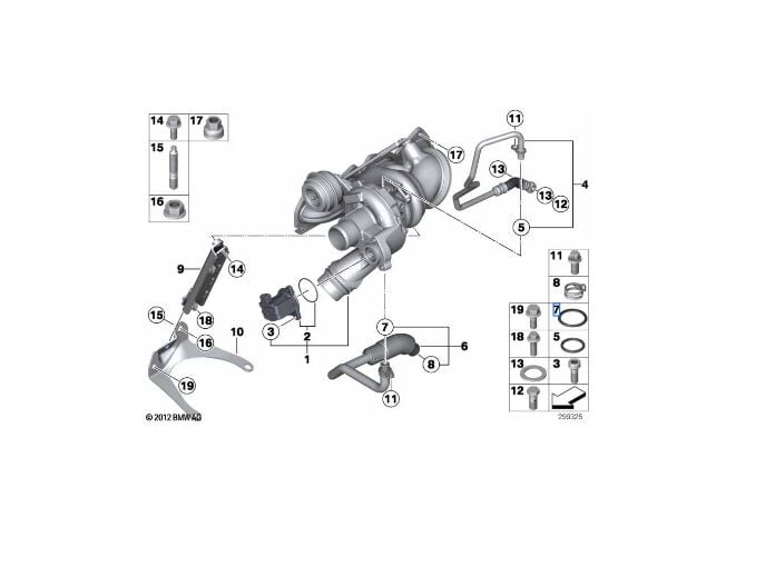BMW 3 - 5 SERİSİ TURBO O-RİNGİ F20.F30 ORJİNAL