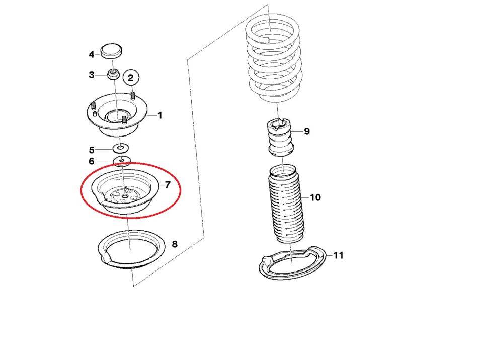 BMW 3-5 SERİSİ ÖN AMORTİSÖR TAKOZU TAKIMI E87.E90.E60.E39.E46 2 Lİ FEBİ