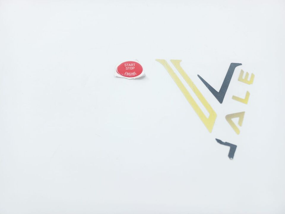 BMW 3-5 SERİSİ START STOP TUŞU - KIRMIZI - YAPIŞTIRMA E90.E60.E87.E92. YAN SANAYİ