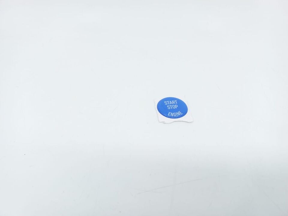 BMW 3-5 SERİSİ START STOP TUŞU - MAVİ - YAPIŞTIRMA E90.E60.E87.E92. YAN SANAYİ