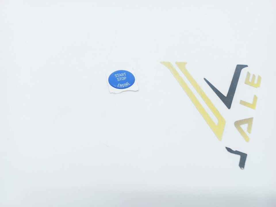 BMW 3-5 SERİSİ START STOP TUŞU - MAVİ - YAPIŞTIRMA E90.E60.E87.E92. YAN SANAYİ