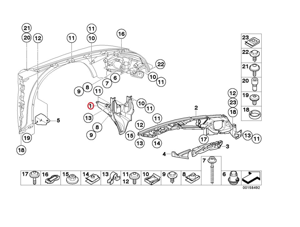 BMW X5 SERİSİ ÖN TAŞIYICI BRAKET - R - E70 YAN SANAYİ