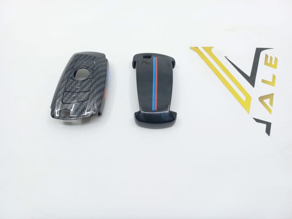BMW 3-5 SERİSİ ANAHTARLIK KILIFI PLASTİK - M KARBON - ŞERİTLİ F10.F20.F30 YAN SANAYİ
