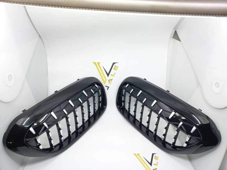 BMW 5 SERİSİ PANJUR SET DAMLALI - DİAMOND - SİYAH ÇERÇEVELİ G30 YAN SANAYİ