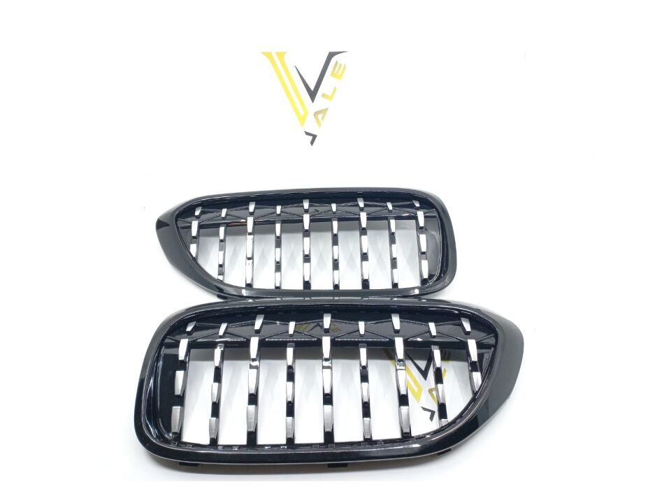 BMW 5 SERİSİ PANJUR SET DAMLALI - DİAMOND - SİYAH ÇERÇEVELİ G30 YAN SANAYİ