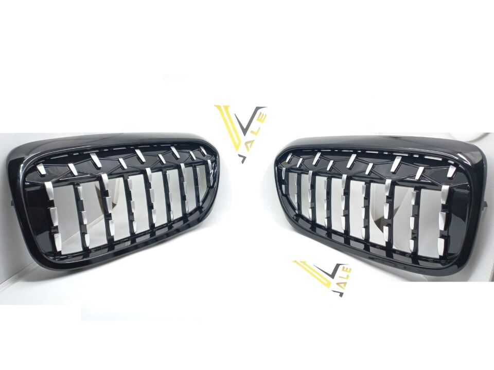 BMW 5 SERİSİ PANJUR SET DAMLALI - DİAMOND - SİYAH ÇERÇEVELİ G30 YAN SANAYİ