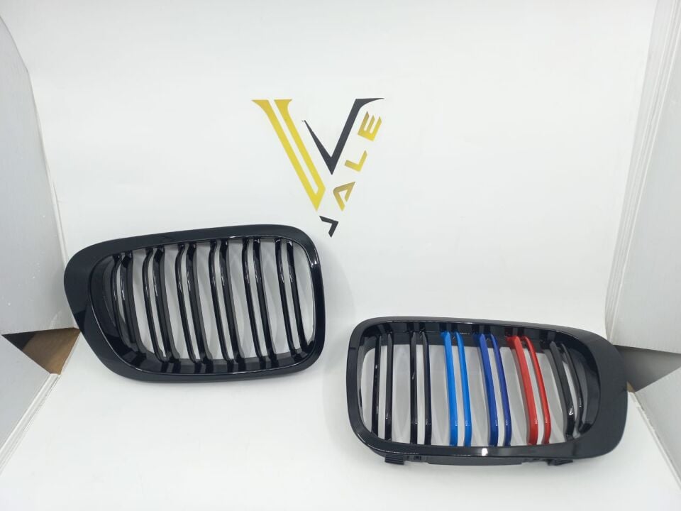 BMW 3 SERİSİ PANJUR SET - PARLAK SİYAH - ÇİFTLİ M RENKLİ E46/2.03/03< YAN SANAYİ