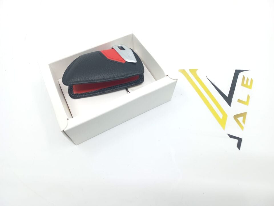 BMW 3-5 SERİSİ ANAHTARLIK DERİ- KIRMIZI - X5.F15.G SERİSİ YAN SANAYİ