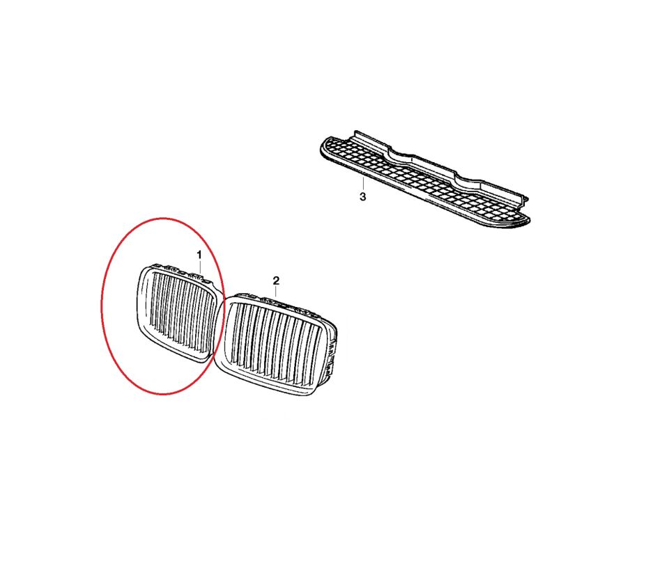 BMW 3 SERİSİ PANJUR BÖBREK - L - E36 E.M YAN SANAYİ