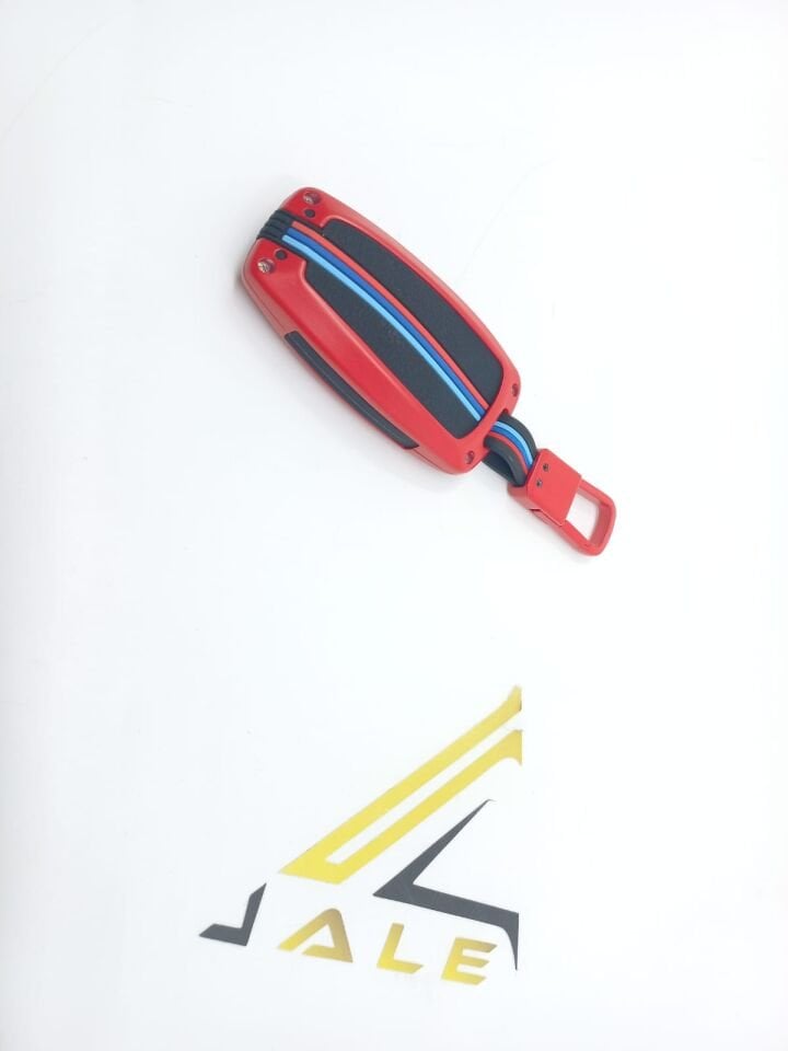 BMW 3-5 SERİSİ ANAHTARLIK KILIFI = KIRMIZI = METAL - M - F10.F20.F30 YAN SANAYİ