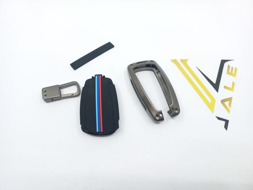 BMW 3-5 SERİSİ ANAHTARLIK KILIFI = GÜMÜŞ = METAL - M - F10.F20.F30 YAN SANAYİ