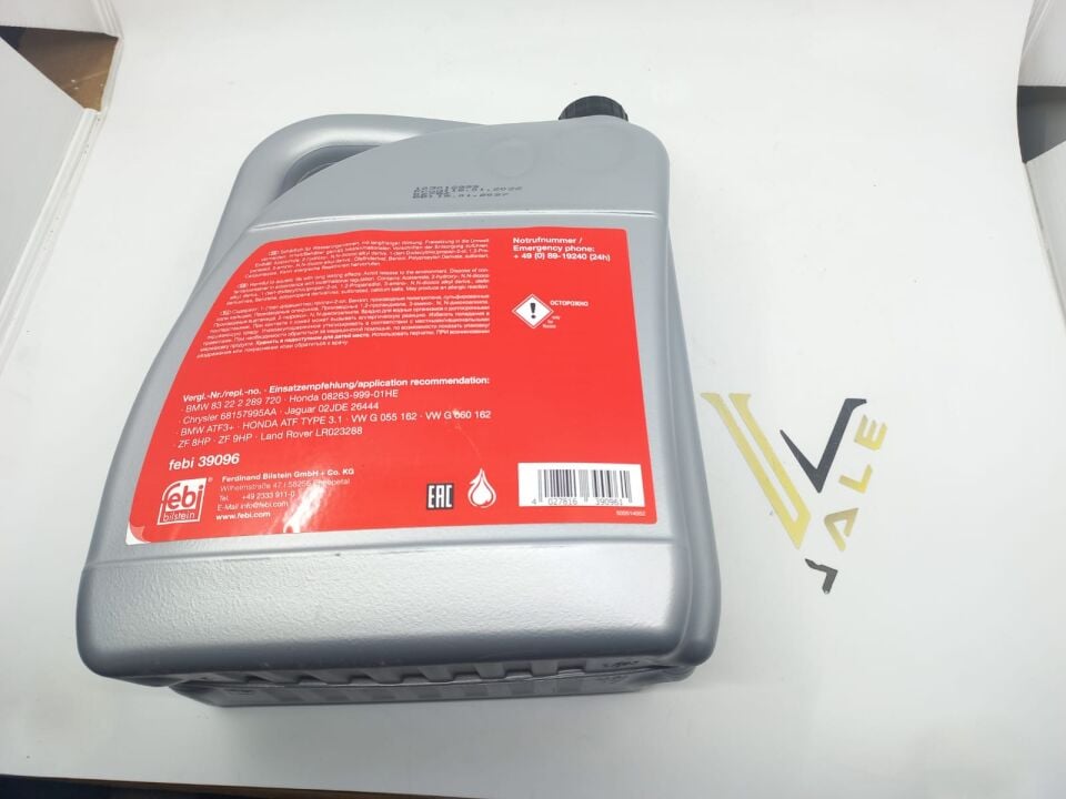 BMW 3-5 SERİSİ OTOMATİK ŞANZUMAN YAĞI 5 LİTRE F10.F20.F30.X5.G20.G30 FEBİ