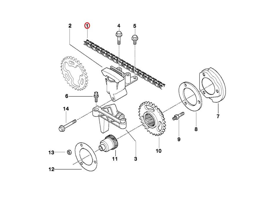 BMW 3-5 SERİSİ EKSANTRİK ZİNCİRİ ÜST 58 BAKLA M50.M52.E36.E46.E60 İWİS