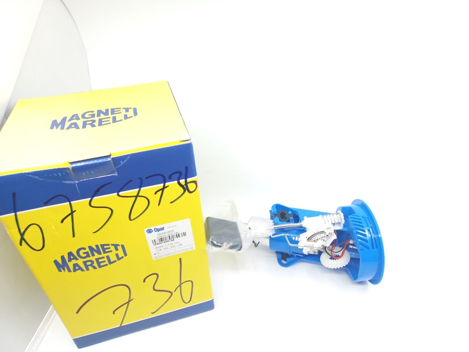 BMW 3 SERİSİ BENZİN POMPASI MAVİ - KOMPLE - E36.>01/95 MAGNETTİ MARELLİ