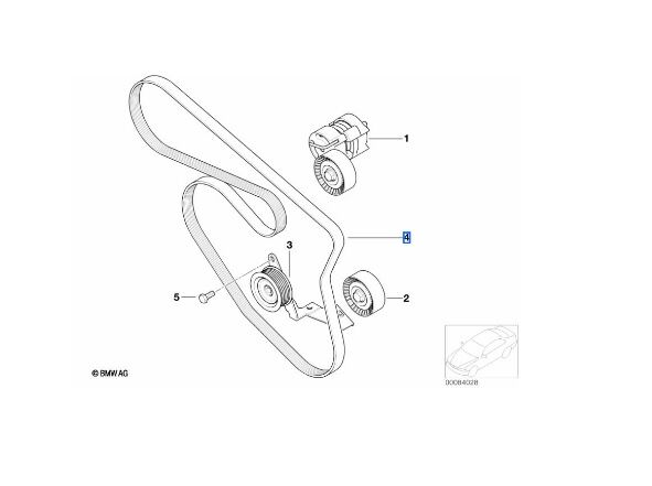BMW 3-5 SERİSİ MOTOR V KAYIŞI 6PK1870 E46.E90.N42.N40 CONTITECH