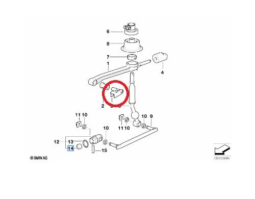 BMW 1-3 SERİSİ VİTES KOL PİMİ E36.E46.E87 ORJİNAL