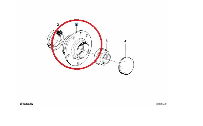 BMW 3 SERİSİ ÖN PORYA BİLYASI E30.ABS'Lİ YAN SANAYİ