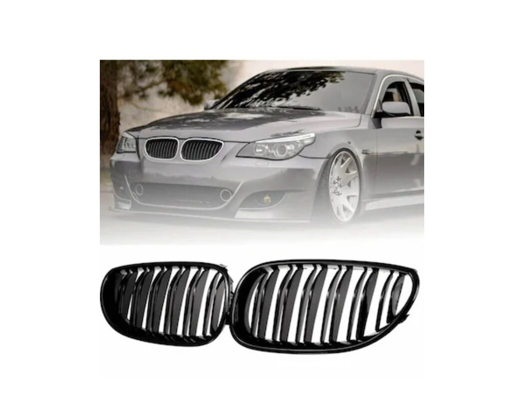 NMW 5 SERİSİ PANJUR TAKIMI PARLAK SİYAH ÇİFTLİ E60 YAN SANAYİ