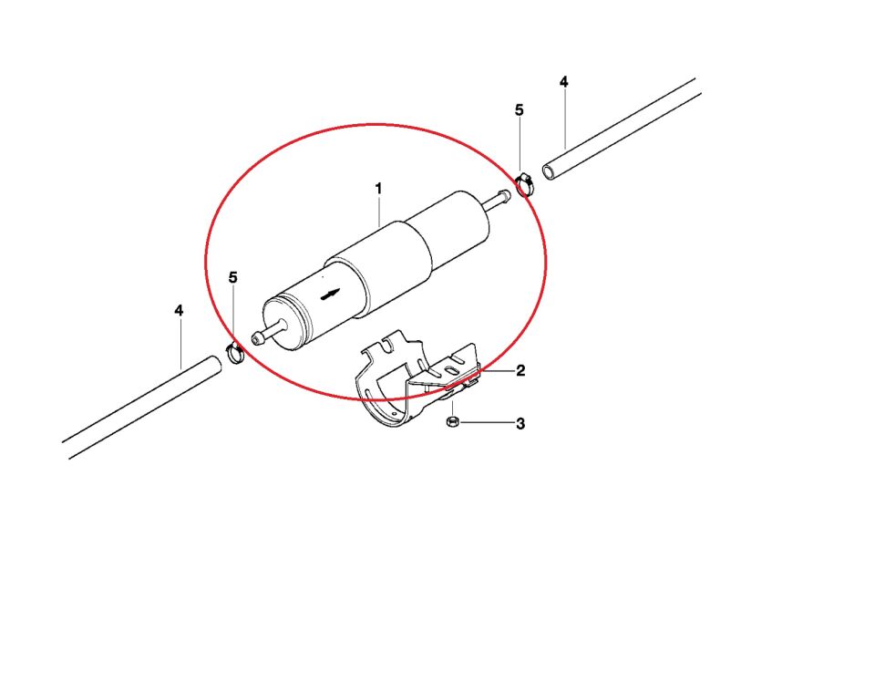 BMW 3-5 SERİSİ BENZİN FİLTRESİ KL66 E36.E46.E34.E39.M52 BOSCH