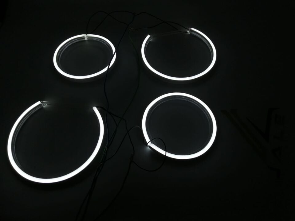 BMW 3-5 SERİSİ ANGEL SET - BEYAZ - HALKA TAKIM FAR E90.E60.E87 YAN SANAYİ