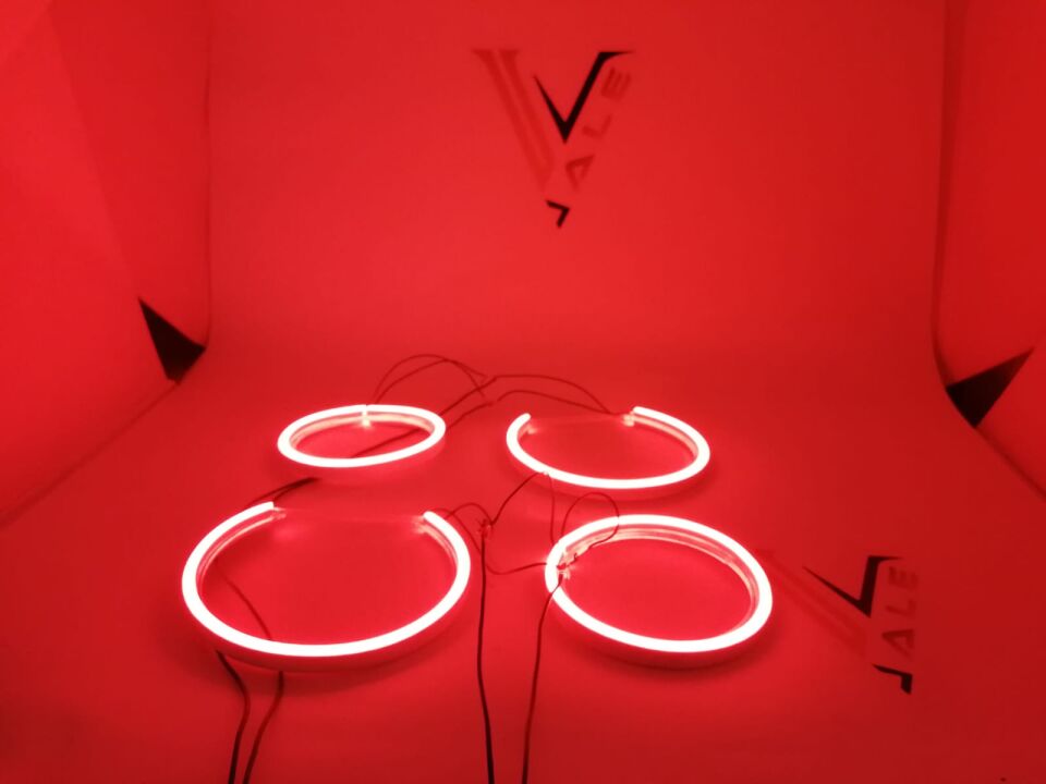 BMW 3-5 SERİSİ ANGEL SET - KIRMIZI - HALKA TAKIM FAR E90.E60.E87 YAN SANAYİ