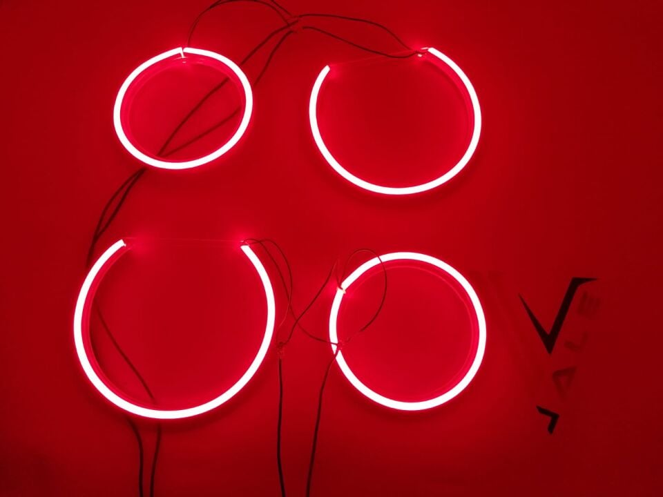 BMW 3-5 SERİSİ ANGEL SET - KIRMIZI - HALKA TAKIM FAR E90.E60.E87 YAN SANAYİ