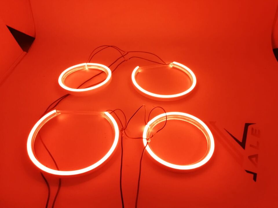 BMW 3-5 SERİSİ ANGEL SET - KIRMIZI - HALKA TAKIM FAR E90.E60.E87 YAN SANAYİ