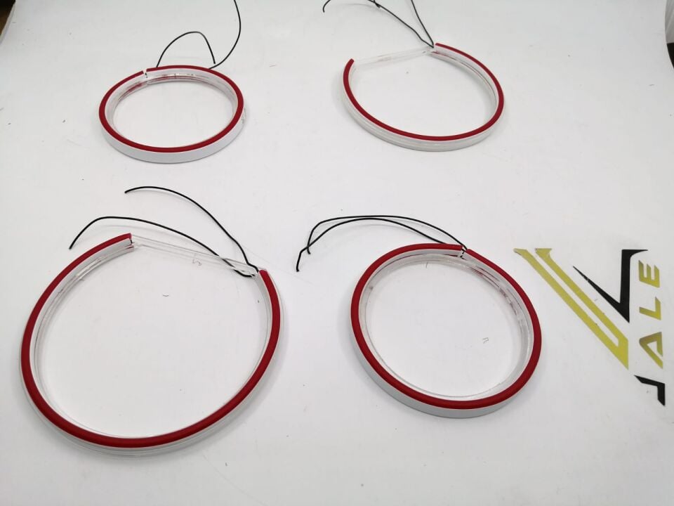 BMW 3-5 SERİSİ ANGEL SET - KIRMIZI - HALKA TAKIM FAR E90.E60.E87 YAN SANAYİ