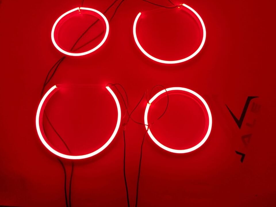 BMW 3-5 SERİSİ ANGEL SET - KIRMIZI - HALKA TAKIM FAR E90.E60.E87 YAN SANAYİ