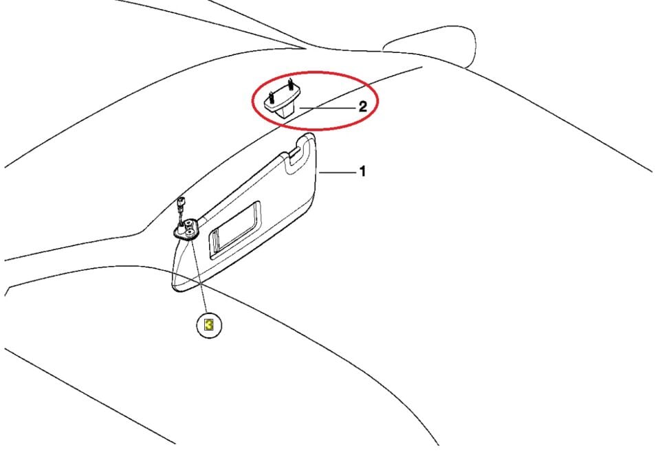 BMW 3 SERİSİ GÜNEŞLİK TUTUCU HELLBEIGE E46.E36 ORJİNAL