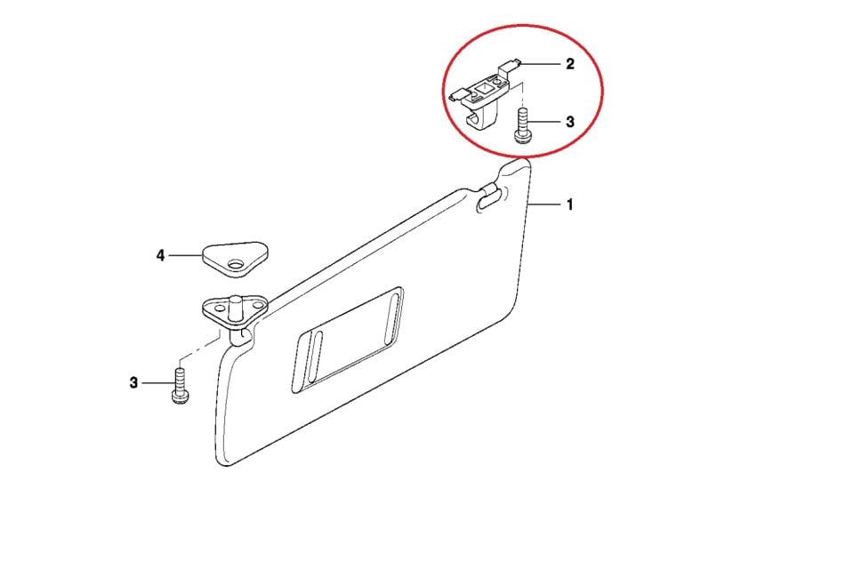 BMW 5-X5 SERİSİ GÜNEŞLİK TUTUCU SANDBEIGE E38.E39.X5 ORJİNAL
