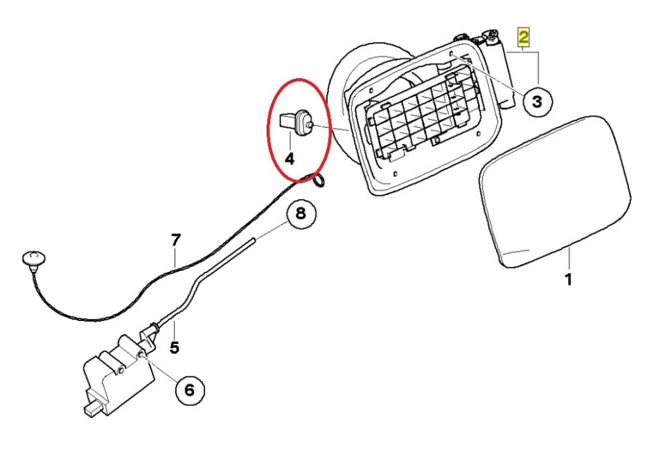 BMW 3-5 SERİSİ BENZİN DEPO KAPAK STOP SWİTC E46.E90.E60.F10 ORJ