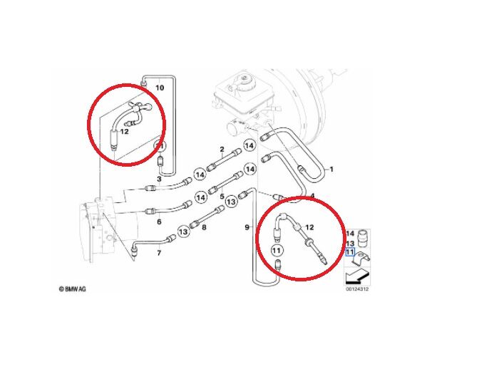 BMW 5 SERİSİ ÖN FREN HORTUMU E60 YAN SANAYİ