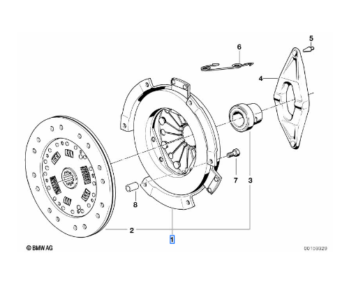 BMW 3-5 SERİSİ DEBRİYAJ SETİ 1 223 569 M40.M42.M43.E30.E36.E34 LUK