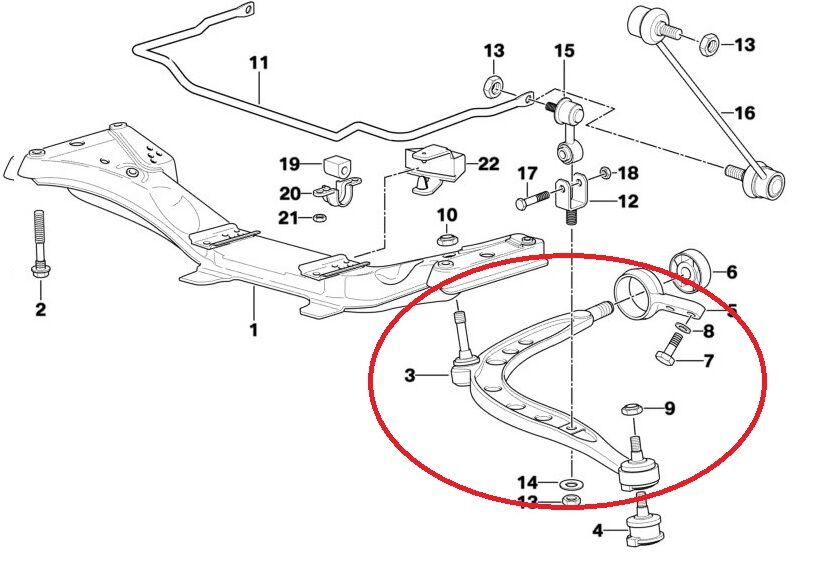 BMW 3 SERİSİ ÖN ALT SALINCAK R BURÇLU E36 YAN SANAYİ