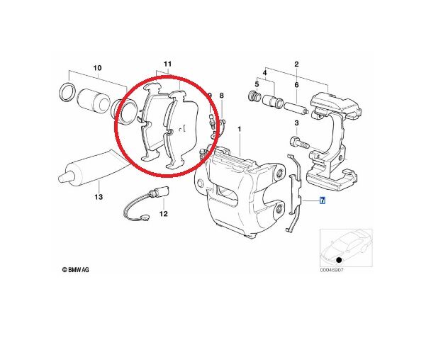 BMW 3 SERİSİ ÖN FREN BALATASI E46.E36.Z4.Z3 TEXTAR