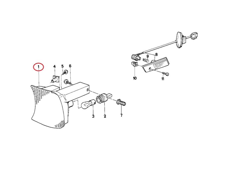 BMW 5 SERİSİ SİNYAL LAMBASI SARI L E34 YAN SANAYİ